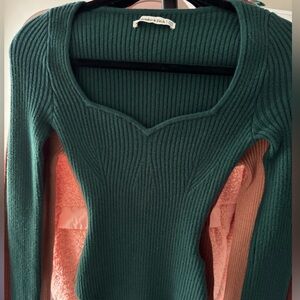 A&F long sleeve sweater bodysuit.